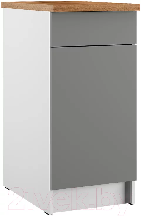 Шкаф-стол кухонный Eligard Urban ШСКс 40 1Я (дымчатый алмаз/дуб бунратти)