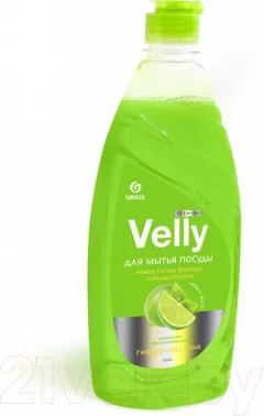 Средство для мытья посуды Grass Velly Premium Лайм и мята / 125423 (500мл) — фото 3