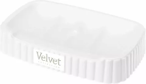 Мыльница Econova Velvet 433239616 (белый)