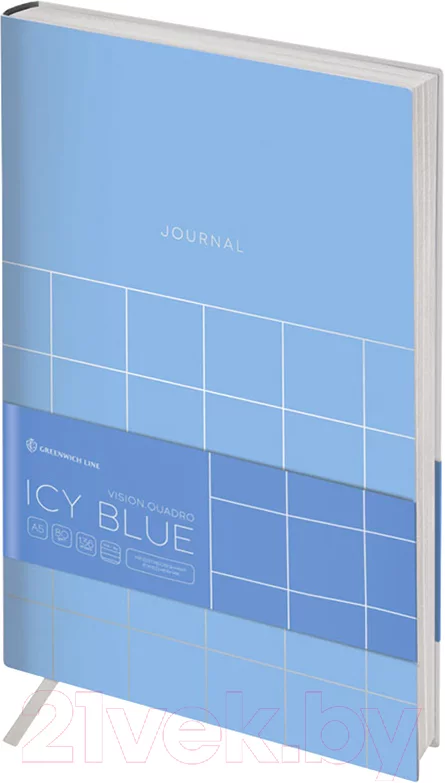 Ежедневник Greenwich Line Vision. Quadro. Icy blue A5 / ENA5_38806 (136л)