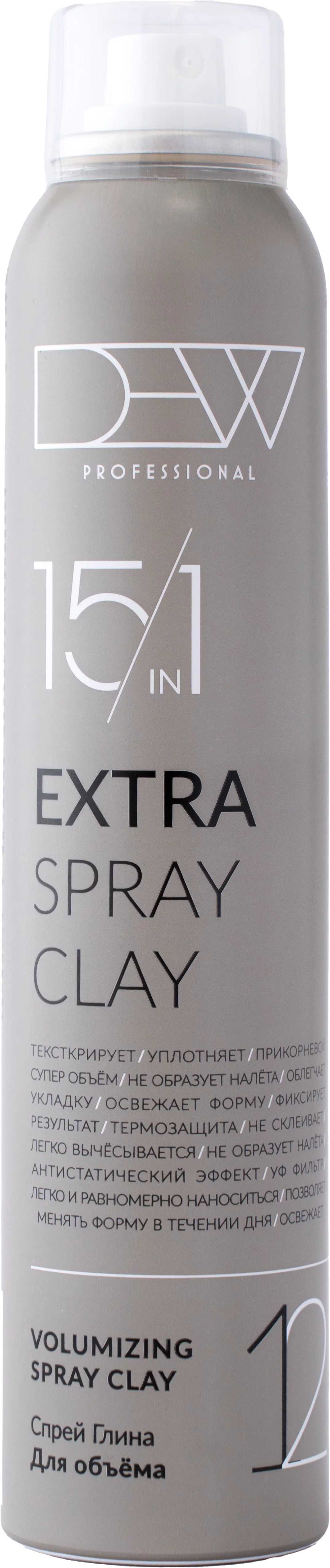 Спрей для укладки волос Dew Professional Volumizing Spray Clay 15VSC12/200 (200мл)