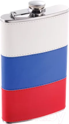 Фляга S.Quire W001RU-9 (белый/синий/красный) — фото 1