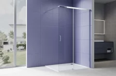 Душевая стенка Aquatek Walk in с держателем 120x200 / AQ.WISL.120.1CH (хром/прозрачное стекло) — фото 3