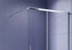 Душевая стенка Aquatek Walk in с держателем 120x200 / AQ.WISL.120.1CH (хром/прозрачное стекло) — фото 4