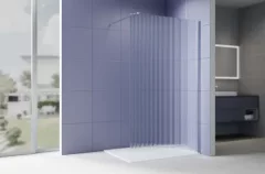 Душевая стенка Aquatek Walk in с держателем 140x200 / AQ.WI.140.2CH (хром/прозрачное рифленое стекло) — фото 10