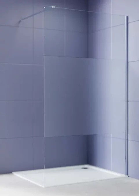 Душевая стенка Aquatek Walk in с держателем 90x200 / AQ.WI.090.3CH (хром/прозрачное стекло)