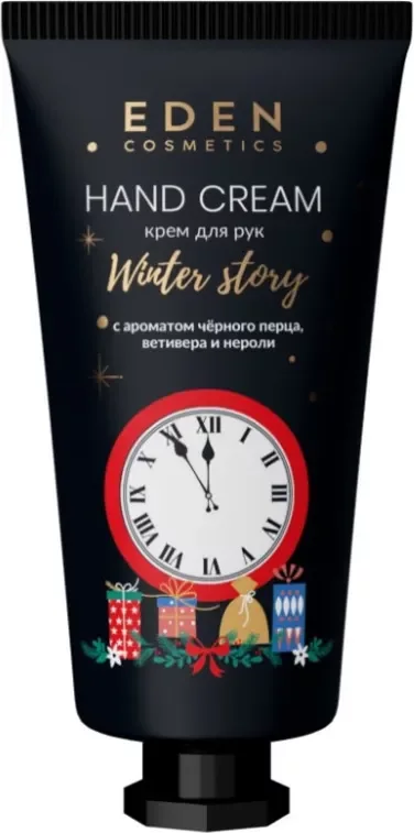Крем для рук Eden Winter story Golden с ароматом черного перца, ветивера и нероли (50мл)