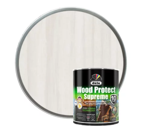 Пропитка для дерева Dufa Wood Protect Supreme (750мл, белый)