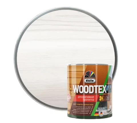 Пропитка для дерева Dufa Wood Tex (900мл, белый)