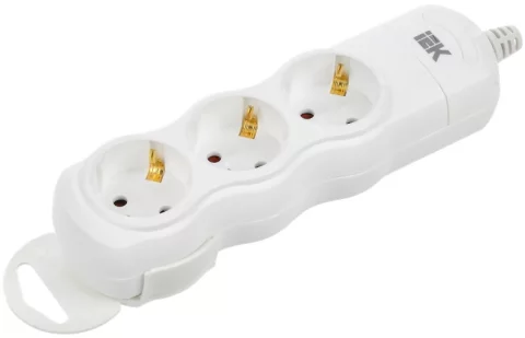 Колодка удлинителя IEK WYP10-D-KP-16-03-ZS-K01