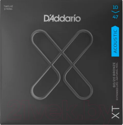 Струны для 12-струнной гитары D'Addario XTABR1047-12