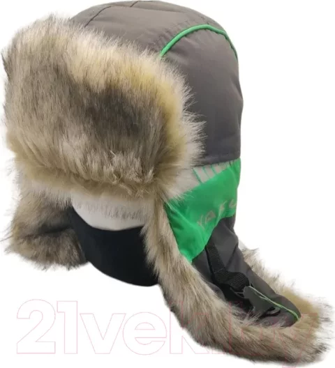 Шапка для охоты и рыбалки Huntsman Yakutia Волк Galaxy Breathable (р-р 58-60, темно-серый)