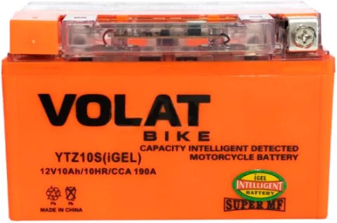 Мотоаккумулятор VOLAT YTZ10S iGEL L+ (10 А/ч)