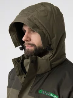 Костюм для охоты и рыбалки Huntsman Yukon Ice-45°C (р.44-46/182-188, хаки/черный) — фото 5