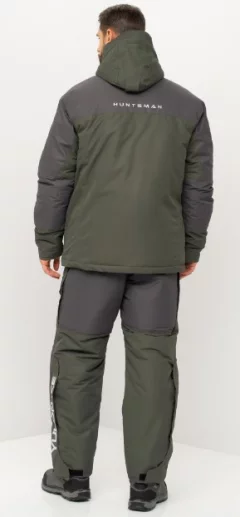Костюм для охоты и рыбалки Huntsman Yukon Ice-45°C (р.52-54/170-176, зеленый/графит) — фото 2