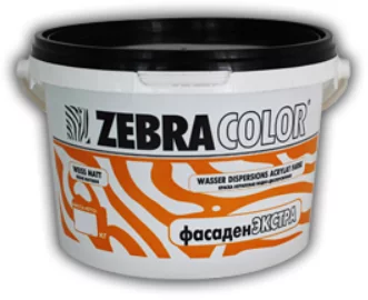 Краска Zebracolor Фасаден Экстра (1.5кг, белый)