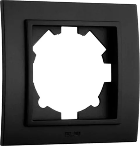 Рамка для выключателей и розеток El-Bi Zena / 608-014800-271 (черный)