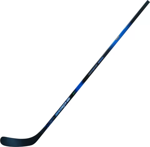 Клюшка хоккейная Big Boy Zero G 500 75 SR Grip Stick F92 / ZG5S75M1F92-LFT (левый, черный/синий)