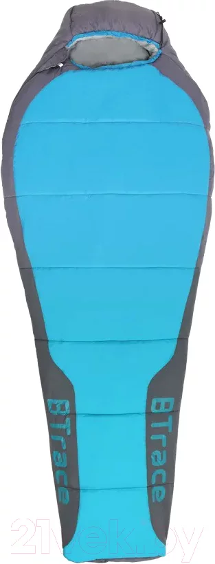 Спальный мешок BTrace Zero L Size / S0581 (правый, серый/синий)