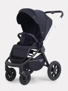 Детская универсальная коляска MOWbaby Zoom air 3в1 / MB087 (Silver Black) — фото 2