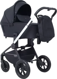 Детская универсальная коляска MOWbaby Zoom air 3в1 / MB087 (Silver Black) — фото 5