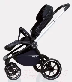 Детская универсальная коляска MOWbaby Zoom PU 3 в 1 / RA087 (Silver Black) — фото 3