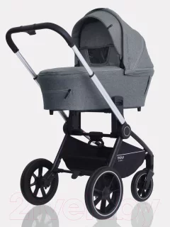 Детская универсальная коляска MOWbaby Zoom PU 3 в 1 / RA087 (Silver Grey) — фото 6