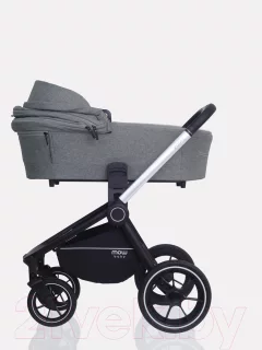 Детская универсальная коляска MOWbaby Zoom PU 3 в 1 / RA087 (Silver Grey) — фото 7