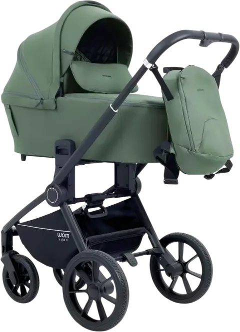 Детская универсальная коляска MOWbaby Zoom Pu 3в1 / RA087 (Olive)