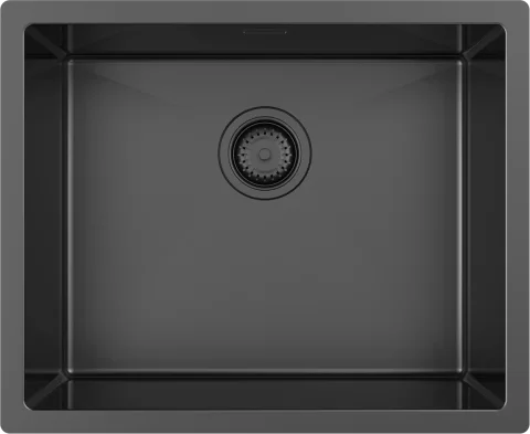 Мойка кухонная ZORG ZRN 4555 Premium PVD Gunblack
